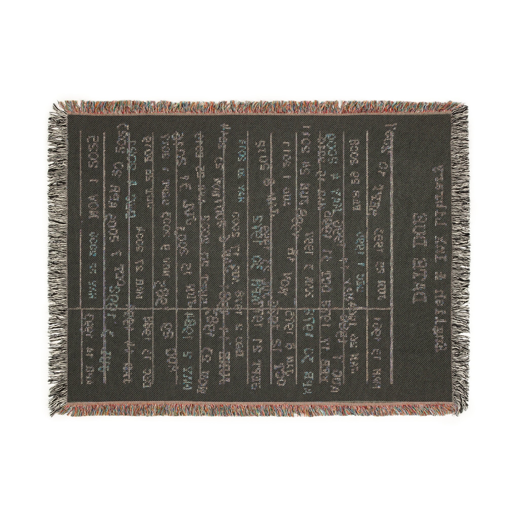 Library CheckOut Woven Blanket