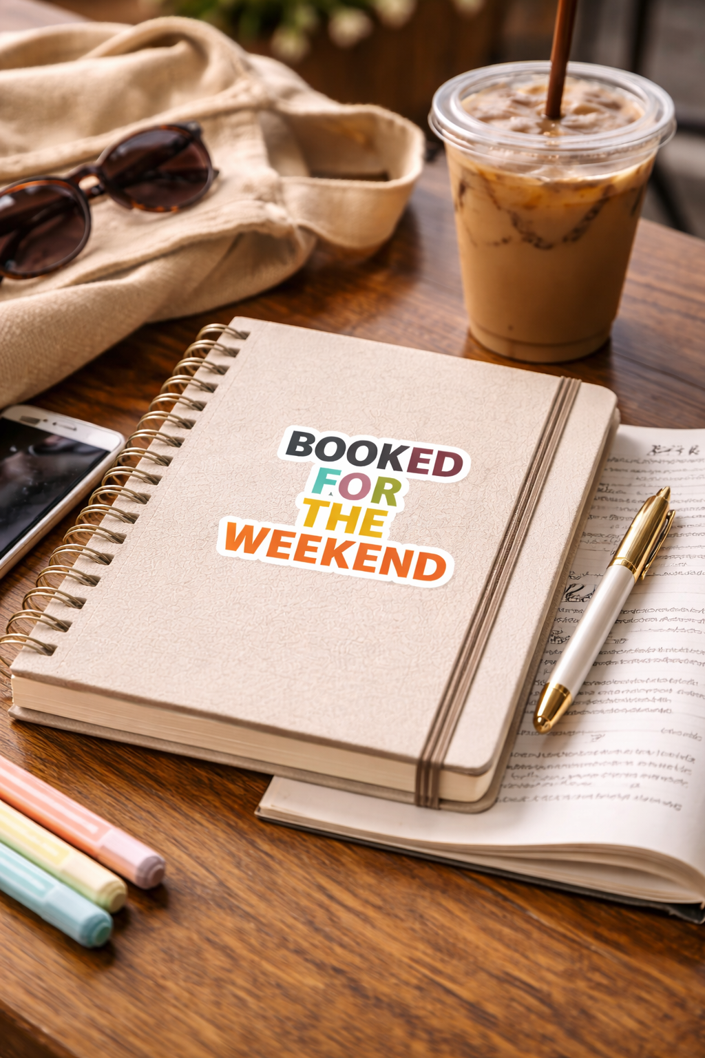Booked for the Weekend Sticker