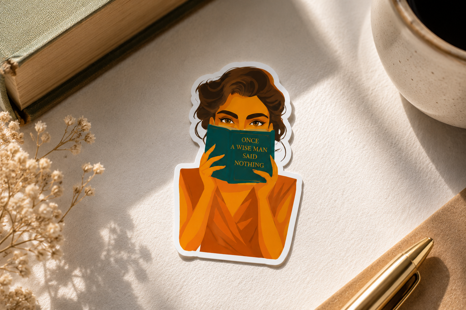 "Once a Wise Man Said Nothing" Sticker