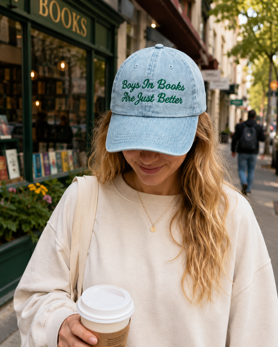 Boys in Books Are Better Denim Hat